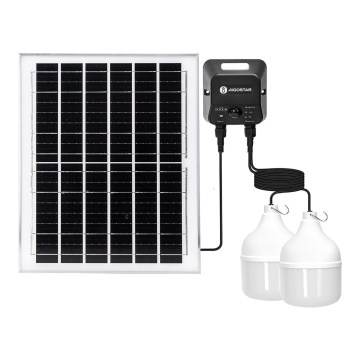 Aigostar - LED-Solarpendelleuchte mit Sensor 2xLED/70W/12V 12000 mAh 6500K IP65 Ø 12 cm + Fernbedienung