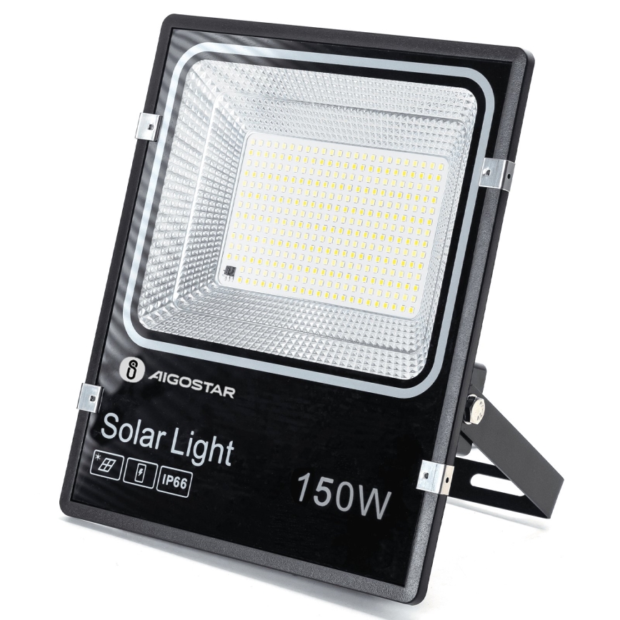 Aigostar - LED-Solarreflektor LED/150W/3,2V 3000mAh 3000K/4000K/6500K IP66 + Fernbedienung