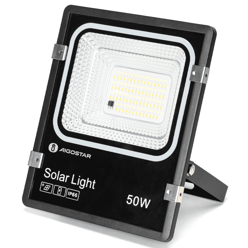 Aigostar - LED Solarstrahler LED/50W/3,2V 1200mAh 3000K/4000K/6500K IP66 + Fernbedienung