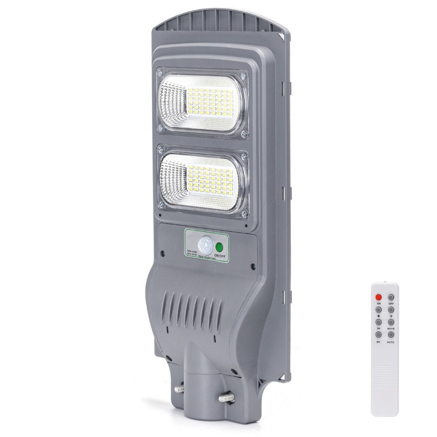 Aigostar - LED Solarstraßenlampe mit Sensor LED/100W/3,2V 10000mAh IP65 6500K + Fernbedienung