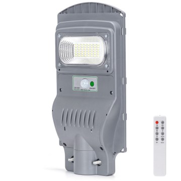 Aigostar - LED Solarstraßenlampe mit Sensor LED/50W/3,2V 5000mAh IP65 6500K + Fernbedienung