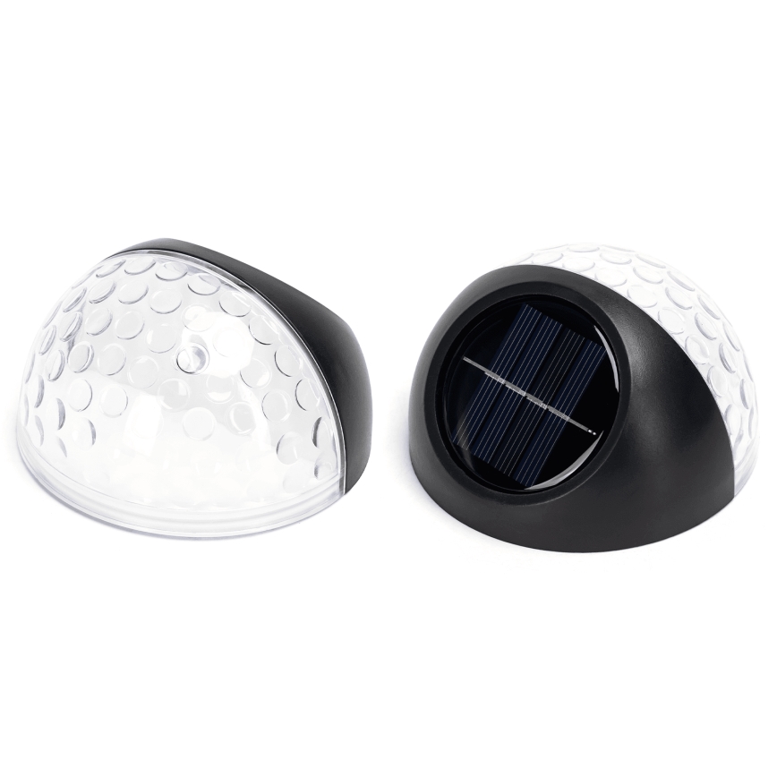 Aigostar - LED-Solarwandleuchte LED/2W/1,2V schwarz 300 mAh 2700K IP44