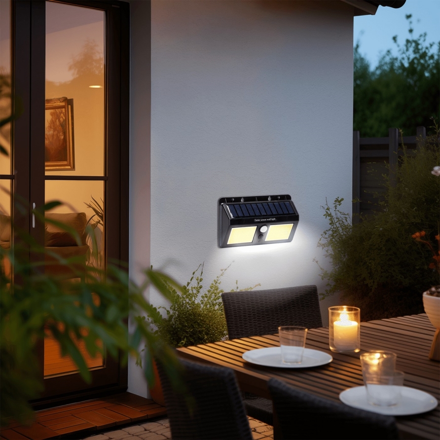 Aigostar - LED-Solarwandleuchte mit Sensor LED/20W/5,5V 6500K IP65