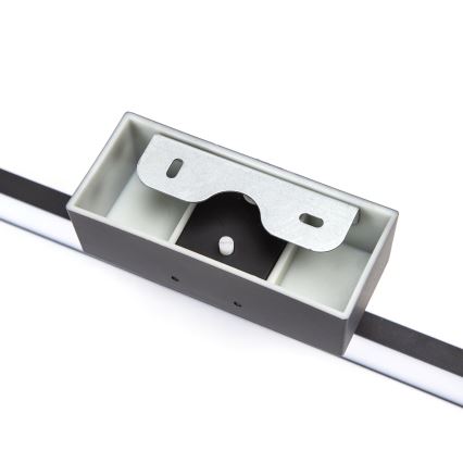 Aigostar - LED-Spiegelleuchte für Badezimmer, 8 W, 230 V, 4000 K, 40 cm, IP44, schwarz