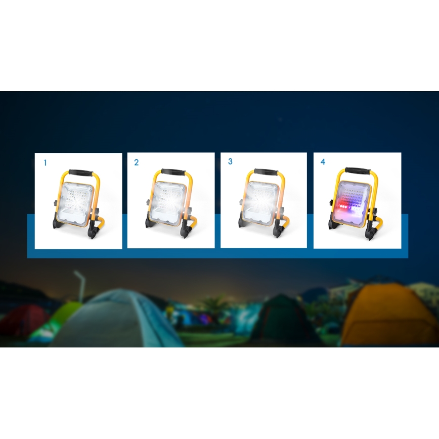 Aigostar - LED dimmbarer wiederaufladbarer Fluter LED/50W/5V 6500K IP65