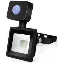 Aigostar - LED-Strahler mit Sensor LED/10W/230V 6400K IP65 schwarz