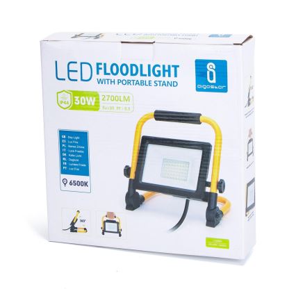 Aigostar - LED-Strahler mit Stativ LED/30W/230V IP44