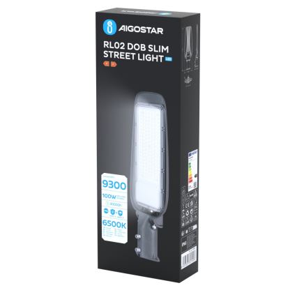 Aigostar - LED Straßenleuchte SLIM LED/100W/230V 6500K IP65