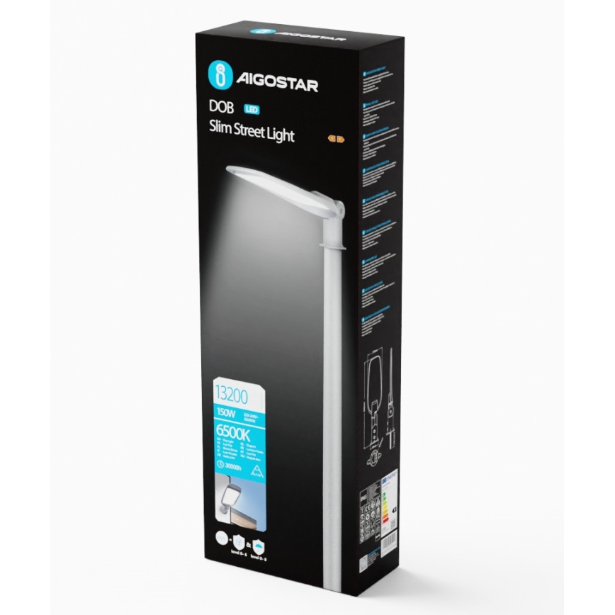 Aigostar - LED Straßenleuchte SLIM LED/150W/230V 6500K IP65