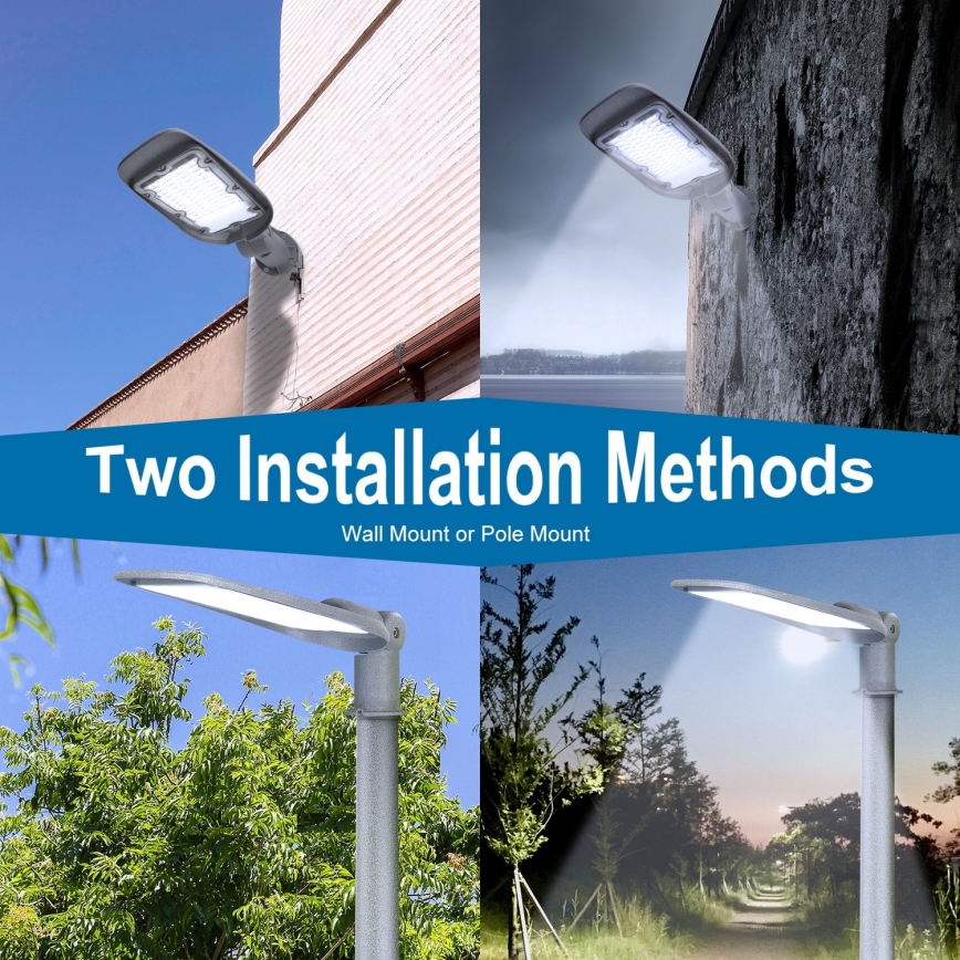 Aigostar - LED-Straßenleuchte SLIM LED/200W/230V 6500K IP65