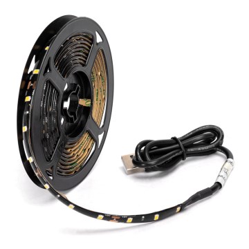 Aigostar - LED-Streifen 2m LED/4,9W/5V 6500K IP65 schwarz