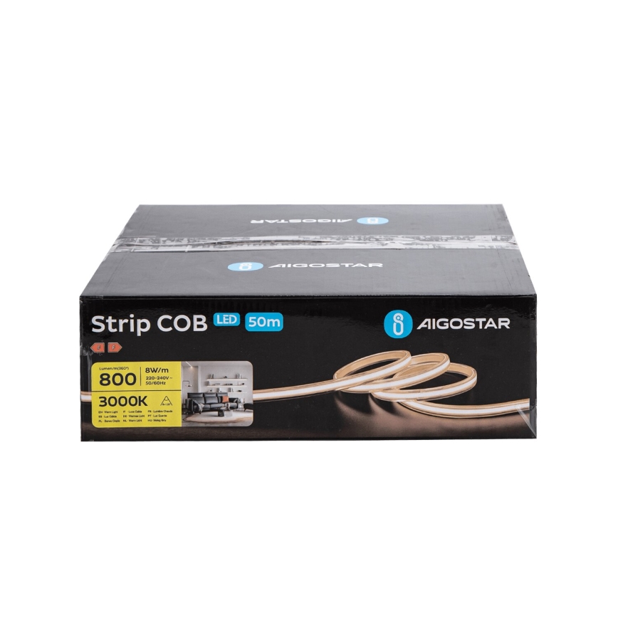 Aigostar - LED-Streifen 50m LED/320W/230V 3000K IP65