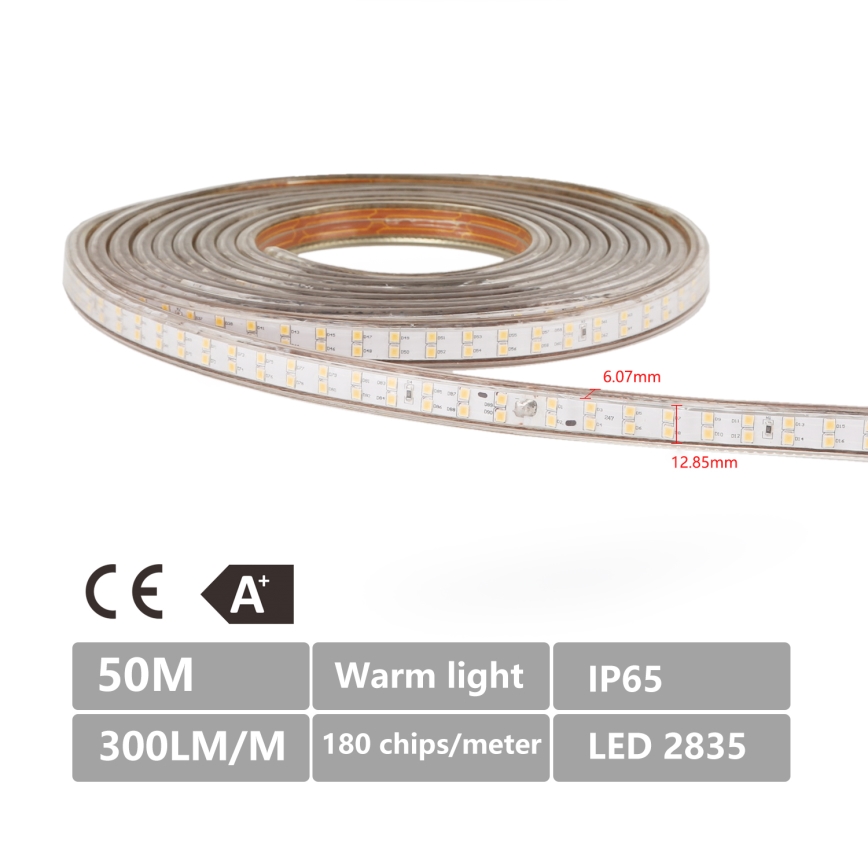 Aigostar - LED-Streifen für den Außenbereich 50m LED/400W/230V 6500K IP65