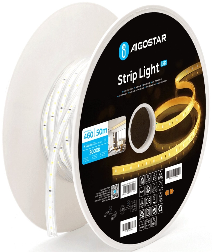 Aigostar - LED-Streifen LED/250W/230V 50m 3000K IP65