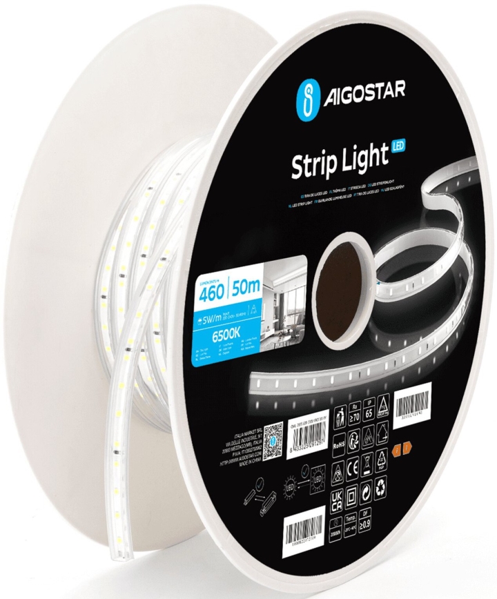 Aigostar - LED-Streifen LED/250W/230V 50m 6500K IP65