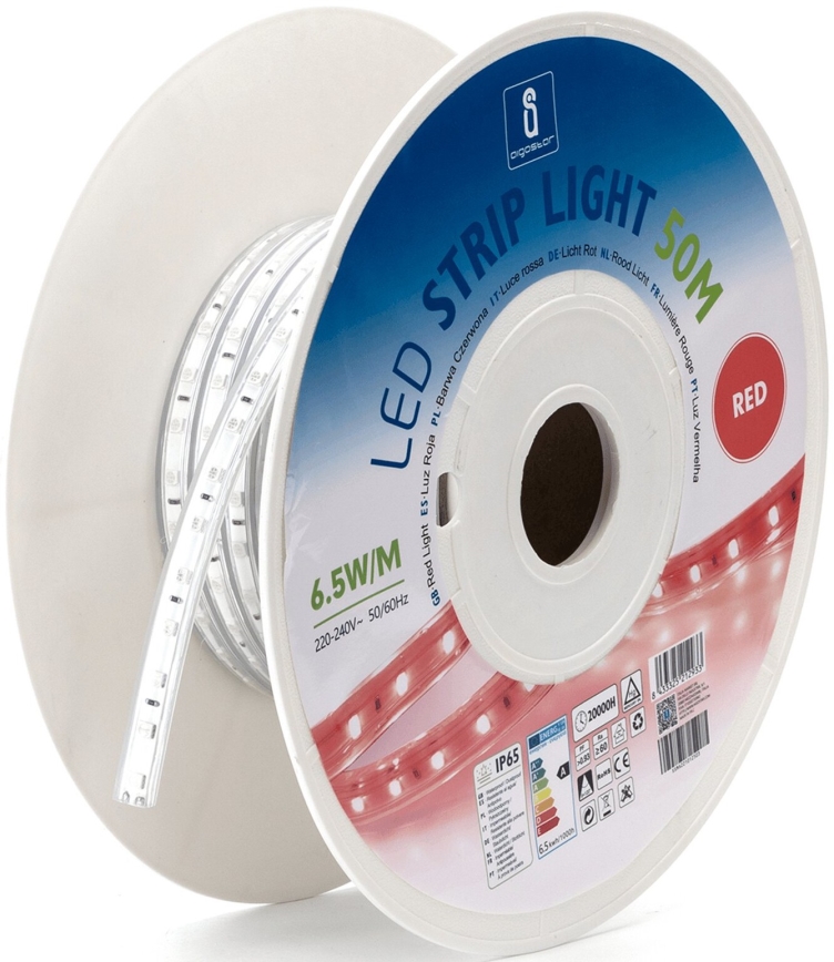 Aigostar - LED-Streifen LED/325W/230V 50m rot IP65