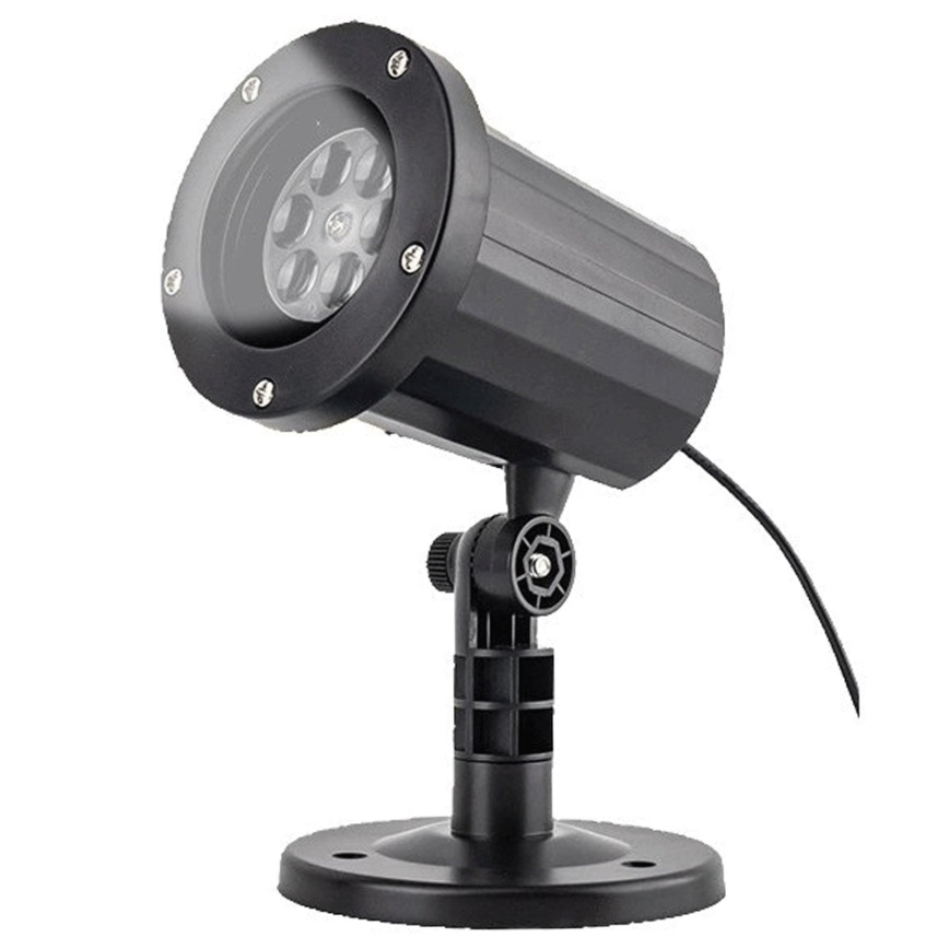 Aigostar - LED-Weihnachtsprojektor für den Außenbereich, Schneeflocken-Effekt, LED/5W/230V, IP44, mehrfarbig