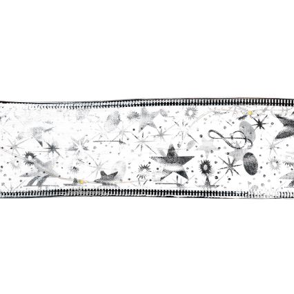 Aigostar - LED-Weihnachtslichterkette 100xLED/3xAA 10 m warmweiß silber