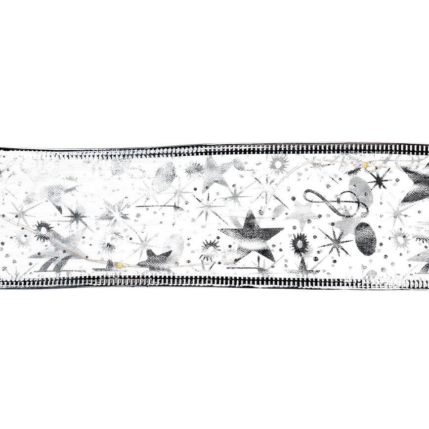 Aigostar - LED-Weihnachtslichterkette 100xLED/3xAA 10 m warmweiß silber