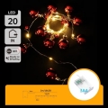 Aigostar - LED Weihnachts-Lichterkette 20xLED/3xAA 2m warmweiß