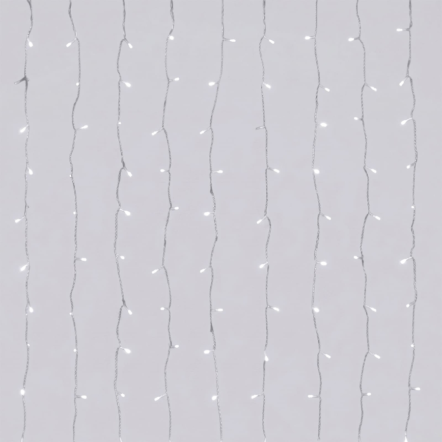 Aigostar - LED Außen-Weihnachtslichterkette 120xLED/8 Funktionen 3,9x1,2m IP44 kaltweiß