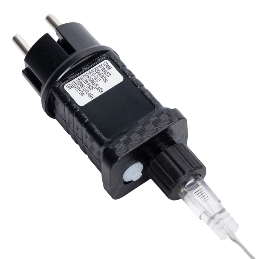 Aigostar - LED Außen-Weihnachtslichterkette 120xLED/8 Funktionen 3,9x1,2m IP44 kaltweiß