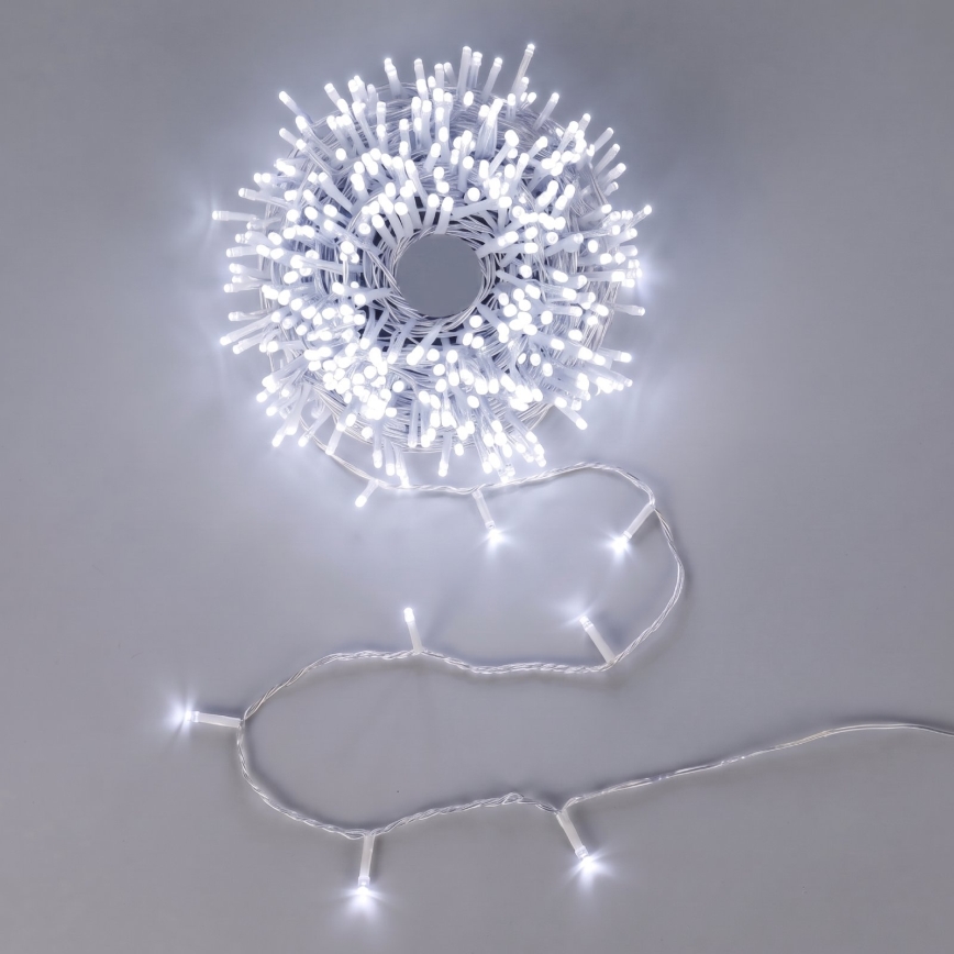 Aigostar - LED Weihnachts-Lichterkette für den Außenbereich, 50 LEDs, 5,3 m, IP44, kaltweiß