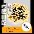 Aigostar - LED-Weihnachts-Lichterkette für den Außenbereich, 50 LEDs, 8 Funktionen, 8 m, IP44, warmweiß