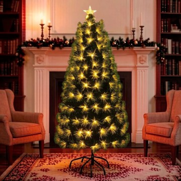 Aigostar - LED-Weihnachtsbaum für den Außenbereich 245 LEDs / 8 Funktionen 2,1 m IP44 warmweiß