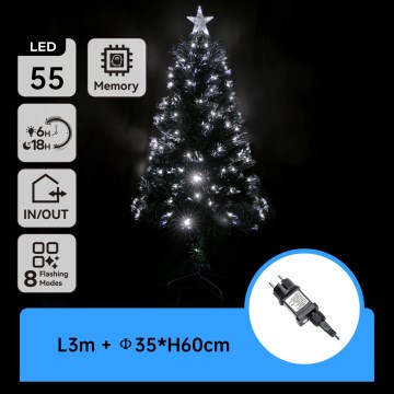 Aigostar - LED-Weihnachtsbaum für den Außenbereich, LED/3,6 W, 230 V, 60 cm, IP44, kaltweiß