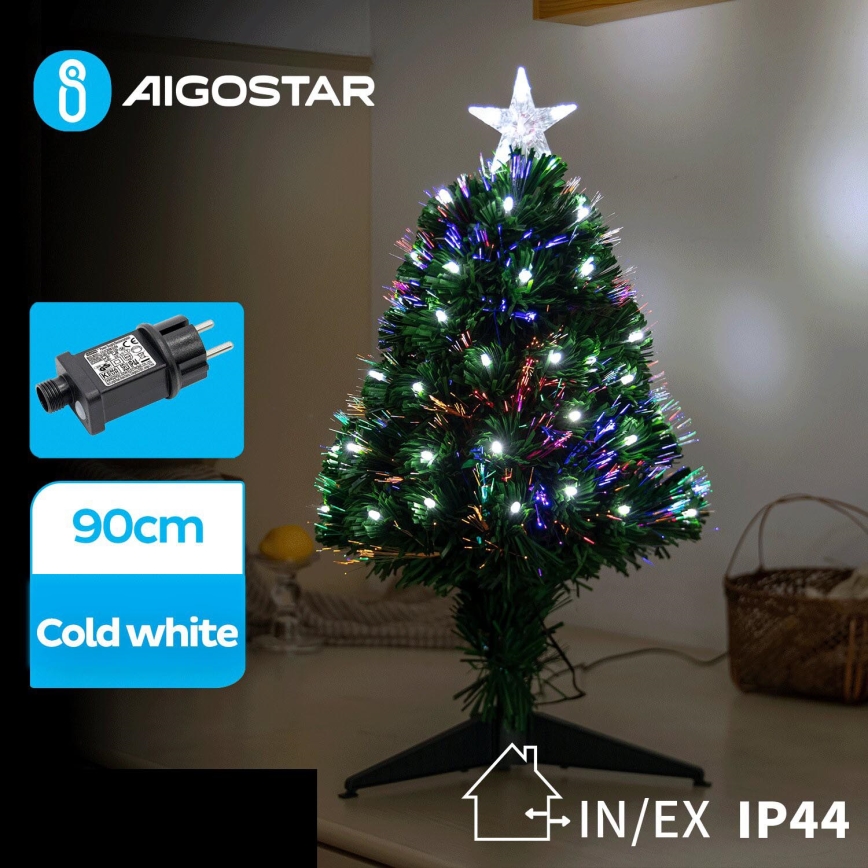 Aigostar - LED-Weihnachtsbaum für den Außenbereich LED/3,6W/230V 90 cm IP44 kaltweiß