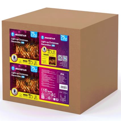 Aigostar - LED-Weihnachtsdeko für den Außenbereich 3,6W/31/230V 2700K 20/25/30cm IP44 Geschenke