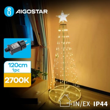 Aigostar - LED-Weihnachtsdeko für den Außenbereich LED/3,6W/31/230V 2700K 120 cm IP44