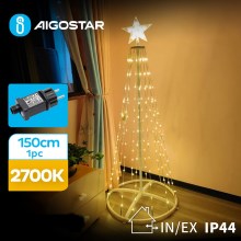 Aigostar - LED-Weihnachtsdeko für den Außenbereich LED/3,6W/31/230V 2700K 150 cm IP44