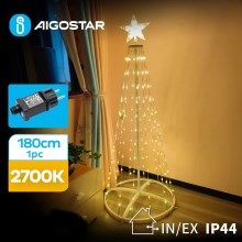 Aigostar - LED-Weihnachtsdeko für den Außenbereich LED/3,6W/31/230V 2700K 180 cm IP44