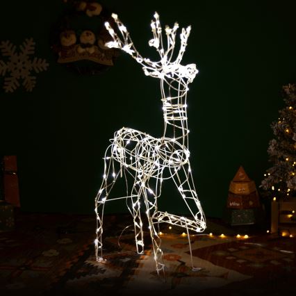 Aigostar - LED-Weihnachtsdeko für den Außenbereich LED/3,6W/31/230V 2700K 75 cm IP44 Rentier