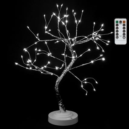 Aigostar - LED Weihnachtsdekoration 108xLED/3xAA/8 Funktionen 45 cm kaltweiß