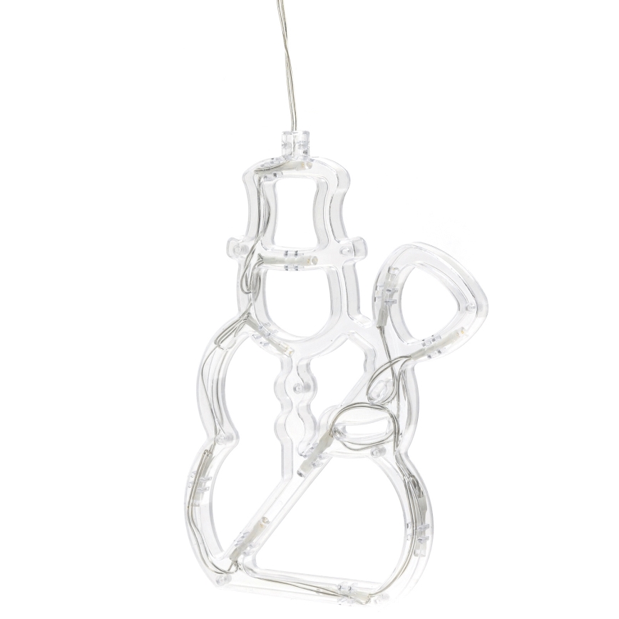 Aigostar - LED-Weihnachtsdekoration 10xLED/3xAAA Schneemann 20,5 cm