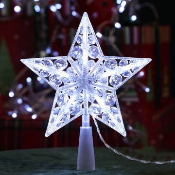 Aigostar - LED Weihnachtsdekoration 16xLED/3xAA kaltweißer Stern