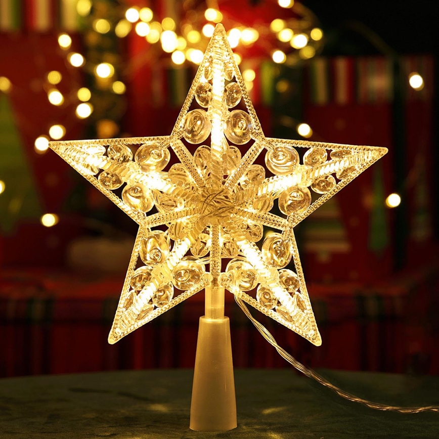 Aigostar - LED-Weihnachtsdekoration 16xLED/3xAA warmweißer Stern