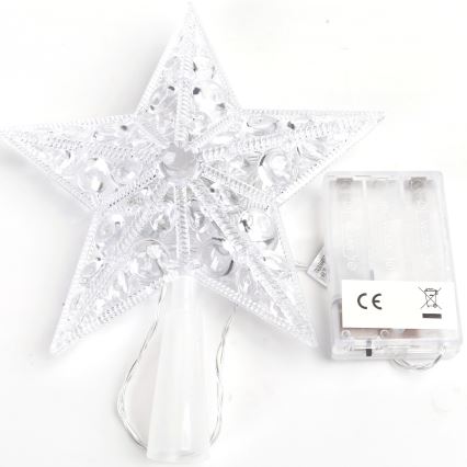 Aigostar - LED-Weihnachtsdekoration 16xLED/3xAA warmweißer Stern