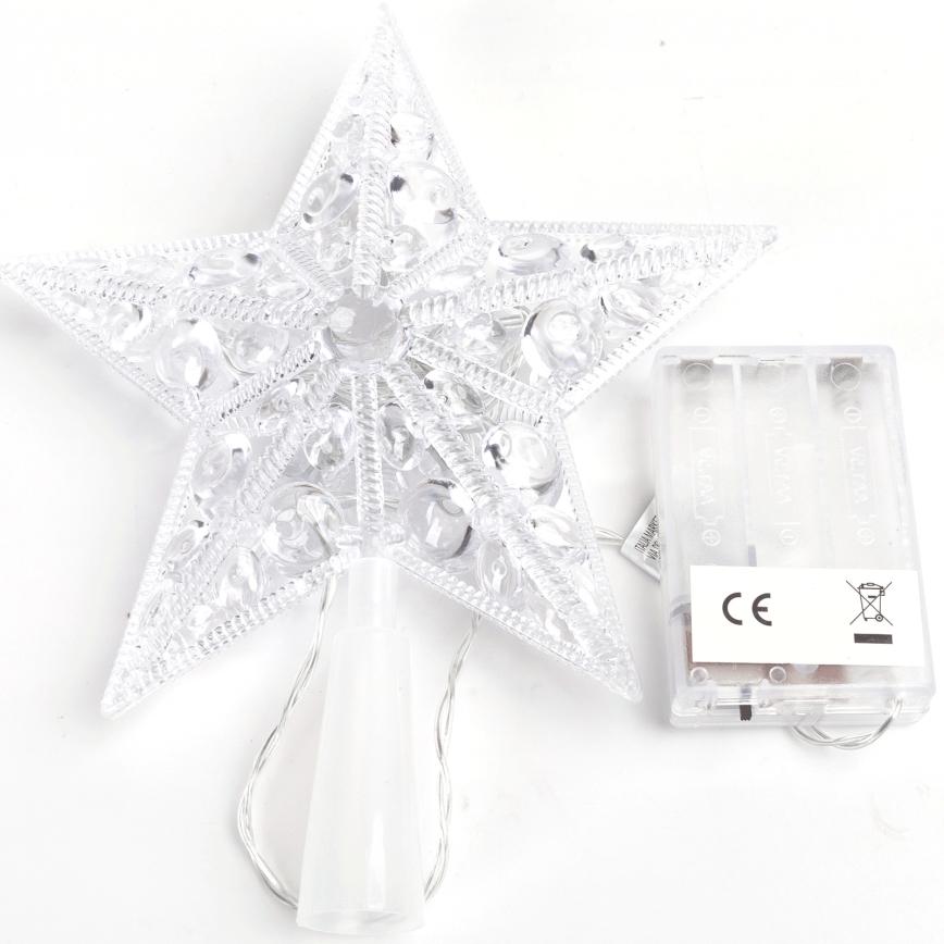 Aigostar - LED-Weihnachtsdekoration 16xLED/3xAA warmweißer Stern
