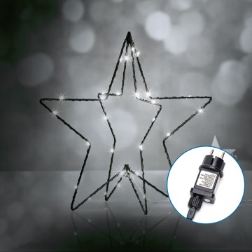 Aigostar - LED-Weihnachtsdekoration für den Außenbereich 3,6W/230V Stern 30cm IP44 kaltweiß
