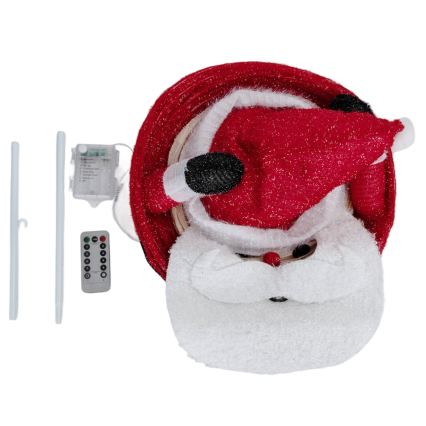 Aigostar - LED-Weihnachtsdekoration für den Außenbereich 50xLED/3xAA 0,7m IP44 kaltweiß Weihnachtsmann