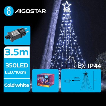 Aigostar - LED-Weihnachtsdekoration für den Außenbereich LED/6W/230V 3,5m IP44 kaltweiß