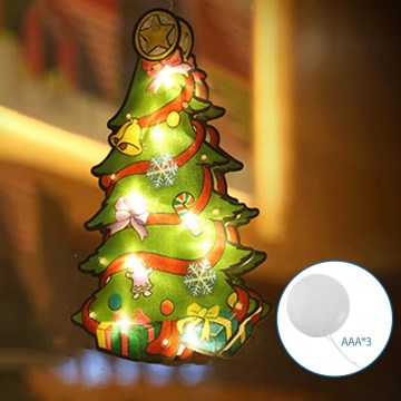 Aigostar - LED-Weihnachtsdekoration LED/3xAAA Baum 15cm