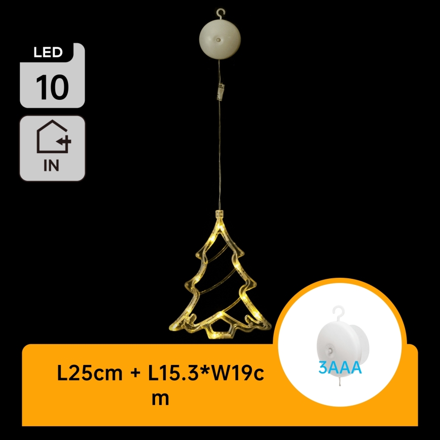 Aigostar - LED-Weihnachtsdekoration LED/3xAAA Baum 20cm