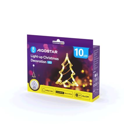 Aigostar - LED-Weihnachtsdekoration LED/3xAAA Baum 20cm