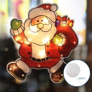 Aigostar - LED-Weihnachtsdekoration LED/3xAAA Santa 20cm