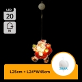 Aigostar - LED-Weihnachtsdekoration LED/3xAAA Santa 45cm